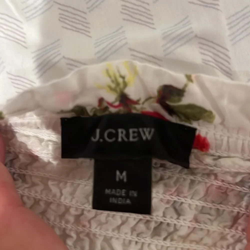 J. Crew peplum ruched short sleeve top